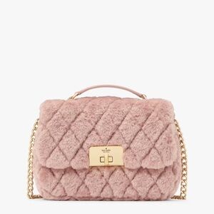 Kate Spade Carey Faux Fur Small Flap Crossbody KJ950